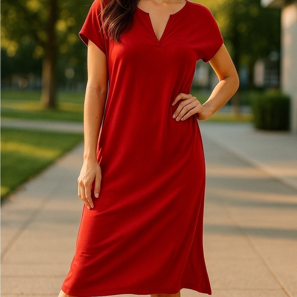 Universal Standard Vibrant Red Maxi Dress Size 10